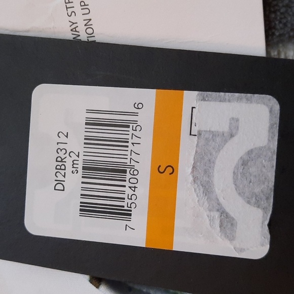 DNKY NWT Blue Brown Side Ruched Tied Bikini Bottom Size Small - Picture 6 of 9